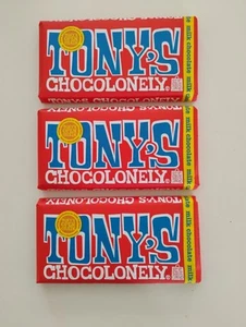 Tony`S Chocolonely Milk Chocolate Bar 6.35 Oz (Pack Of 3) BB 07/26 - Picture 1 of 3