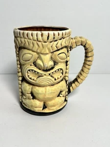 Vintage Tiki Idol Keramiktasse mit Henkel Lucky Idol - unbenutzt - Bild 1 von 9