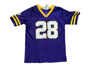 Camiseta deportiva juvenil pequeña (7) de los Minnesota Vikings Adrian Peterson NFL púrpura Foto 1 de 4