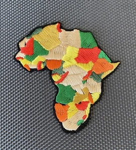 Pan Africa African Map Flag Embroidered Iron On Sew On Patch NEW - Picture 1 of 2