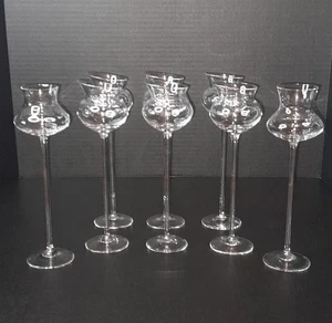 Set of 8 IVV Italian Crystal 4 oz. Wine Glasses Mixed Shape - Picture 1 of 5