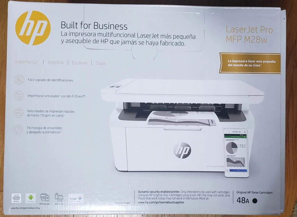 Brand New HP LaserJet Pro MFP M28w W2G55A All-in-One Printer - Image 1 of 1