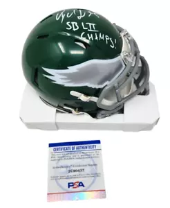Mychal Kendricks Philadelphia Eagles signierter signierter Auto-Minihelm SB Cham - Bild 1 von 3