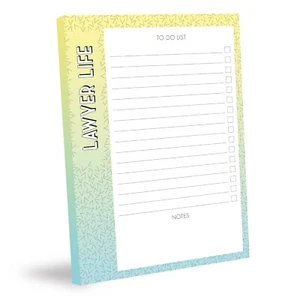A5 Lawyer Notepad Funny Note Pad To Do List Organiser Tasks Gift New Job - Picture 1 of 5
