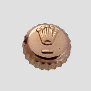 Rolex Crown 18k 6mm 24-600-11 oro rosa fecha solo 1601 16071603 - Imagen 1 de 3