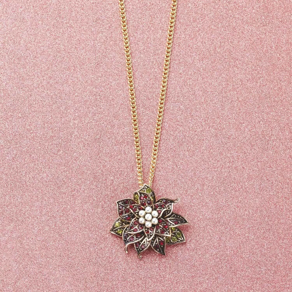 Avon Timeless Poinsettia Necklace - Image 1 of 1