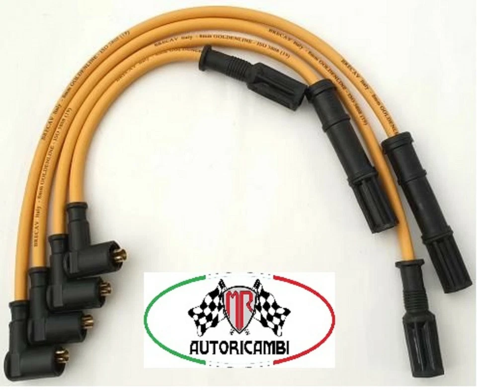 KIT CAVI CANDELA RINFORZATI GAS METANO 1.2 8V PER MOTORI FIAT (PANDA PUNTO 600) - Immagine 1 di 1