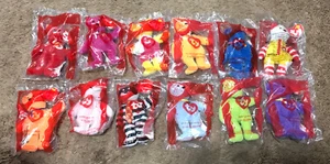 Ty Beanie Babies 25th Anniversary McDonalds 2004 Happy Meal Toys Full Set - Picture 1 of 12