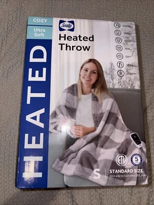 SEALY Digital Calefacción Tiro Franela Sedosa Ultra Suave 50x62 Nuevo Foto 1 de 3