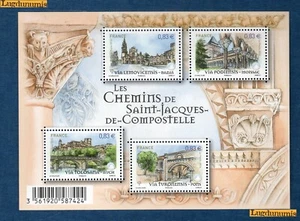 France La Feuille F4838 Chemins Saint Jacques Compostelle F 4838 2014 Neuf Luxe - Imagen 1 de 1