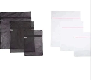 Laundry Bag 6 Pieces Durable Mesh Laundry Net Zipper Washing Machine Delicates - Picture 1 of 1