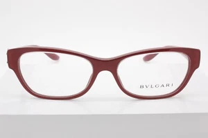 BVLGARI 4124-B Full Rim Plastic Eyeglasses w Clear Crystals Size 54-16-140 mm - Picture 1 of 17