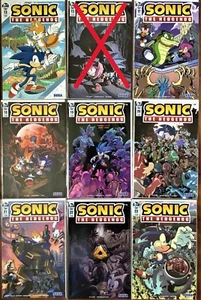 LOT 457B SONIC The HEDGEHOG 10 Comic Books #13-14,16-23 B Covers 2019 Bagged Brd - Picture 1 of 11