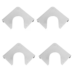 4 Pcs Pool Table Accessories Billiard Corner Guard Plate Hardware - Picture 1 of 12