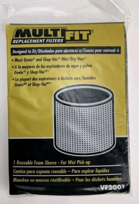 MultiFit VF2001 Shop-Vac Reusable Replacement Filter NEW - Image 1 of 3