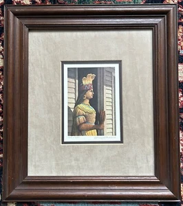 Larry Harris. Native American signed lithograph - Picture 1 of 3