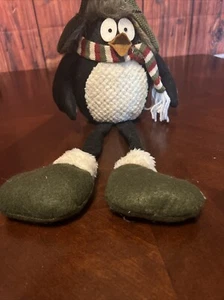 Ideas Brillantes Navidad Invierno Pingüino Pierna Cuelga Peluche Figura Decoración Vacacional - Imagen 1 de 9