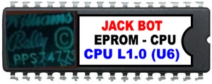 Jack Bot Pinball Machine - CPU Rom 1.0 [U6] [Williams] EPROM - Picture 1 of 1