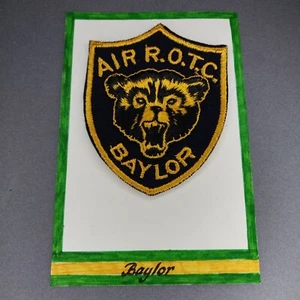 Air ROTC Baylor Felt 4" Patch Waco TX Texas - Picture 1 of 3