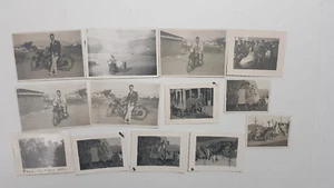 13 MILITÄRFOTOS MIT MOTORRAD UND BEIWAGEN UND NICHT 30ER JAHRE TYRANNIN SIEHE FOTOS - Bild 1 von 8