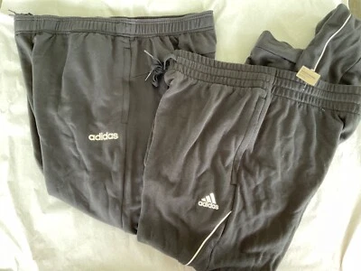 Calça Adidas Sweat Jogger Preta Novas Etiquetas Masculina Cônica Extra Grande Preta - Imagem 1 de 4
