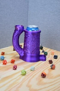 Snake Crest crest dice tower mug with built-in can holder-Tabletop RPG Accessory - Picture 1 of 12