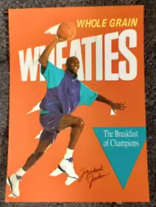 Michael Jordan Wheaties Karte Chicago Bulls Near Mint / Mint - Bild 1 von 2