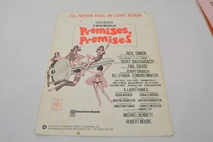Vintage I'll Never Fall In Love Again Promises Promises Noten 1968 - Bild 1 von 5