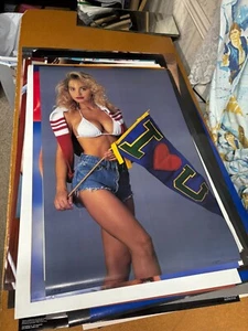 #150 Vintage 1991 Poster 34x22 Sexy College Blonde Love U Pin Up AAG #PC1030 - Picture 1 of 3