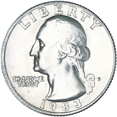 1983 P Washington Quarter BU US Coin See Pics Y484 Cover