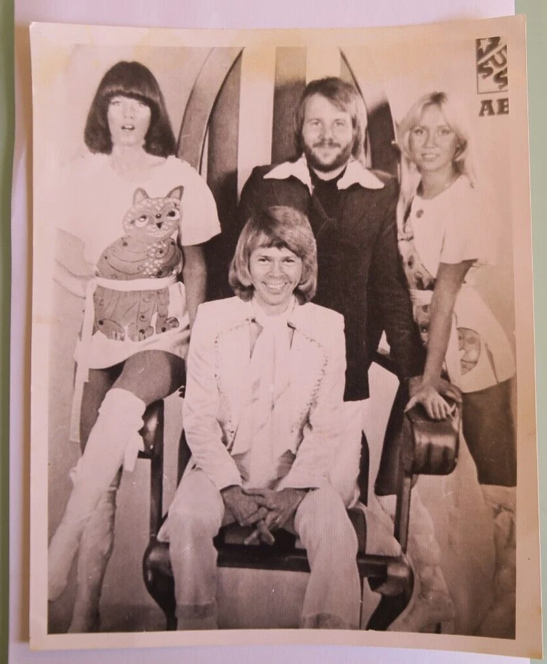 ABBA Vintage Photo 8 x 10 rare Sweden Benny Frida Agnetha Bjorn - Image 1 of 1