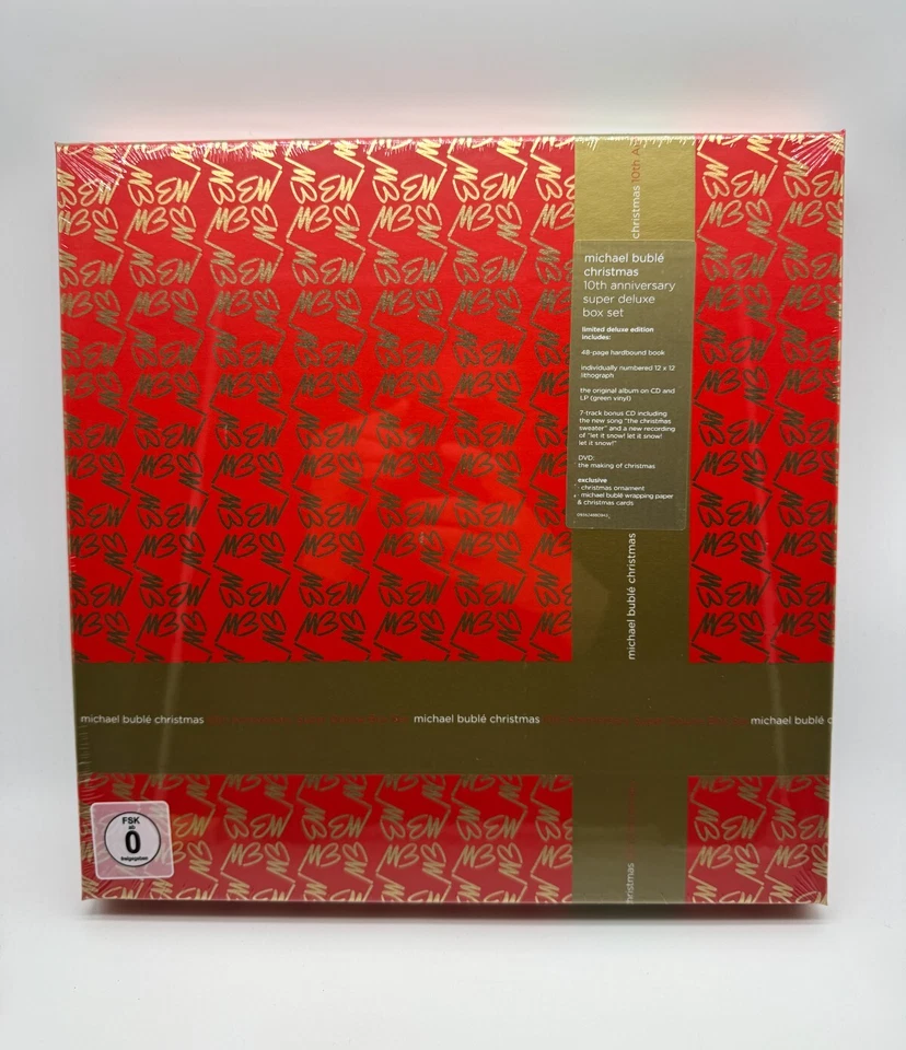 Michael Bublé Christmas 10th Anniversary Super Deluxe Box LP CD DVD NEU Limited - Bild 1 von 3