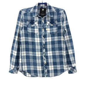 G-STAR Men Landoh Long Sleeve Casual Flannel Shirt Size S - Picture 1 of 10