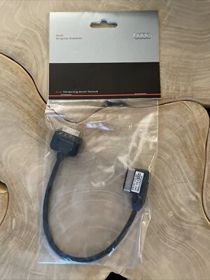 AUDI A4 A5 A6 A7 2009-2017 A8 Q5 Q7 S4 S5 S6 S7 S8 IPOD AMI CABLE ADAPTADOR OEM Foto 1 de 4