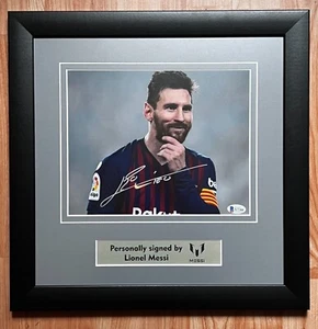 ⚽ Lionel Messi Autogramm Signed Photo Barcelona signiert BECKETT COA LaLiga 🏆 - Bild 1 von 2