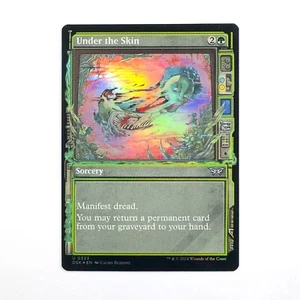 Under the Skin (Showcase) 323 - MTG -Duskmourn: House of Horror - NM Foil - Picture 1 of 2