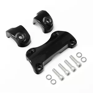 Aluminum 1.25'' Handlebar Riser Clamp Fit For Harley Touring Road Glide 1988-24 - Foto 1 di 11