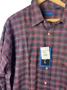 Camicia di flanella Towncraft taglia large alta LT uomo nuova abbottonata a quadri lunga slv - Foto 1 di 8