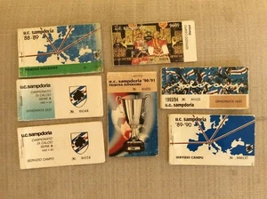 UC. SAMPDORIA CALCIO 7 ABBONAMENTI CAMPIONATI 88/89 89/90 90/91 92/93 94/95... - Picture 1 of 1