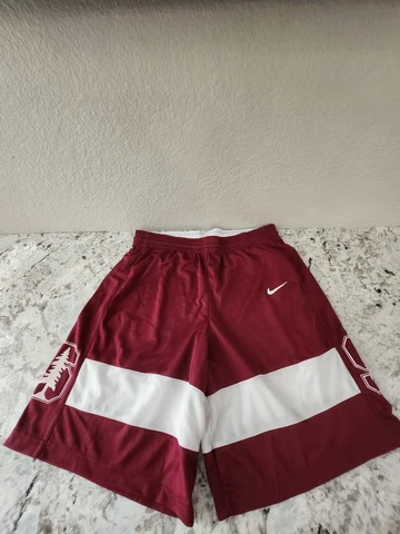 Nike Stanford Stock Fadeaway Team Basketball Short Men's Large CQ4353 Maroon Cover