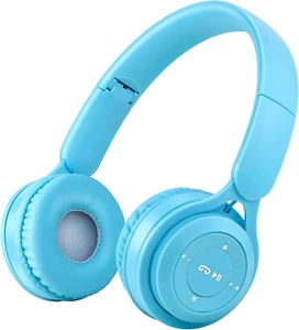 Kids Bluetooth Headphones, On-Ear Wireless Bluetooth 5.0 Headsets, Comfortable P - Picture 1 of 7