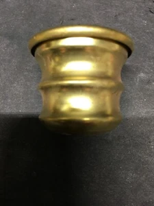 SOLID BRASS SPUN CANDLE CUPS NEW OLD STOCK 1 1/4 Tall X 1 3/8 Wide - Picture 1 of 6