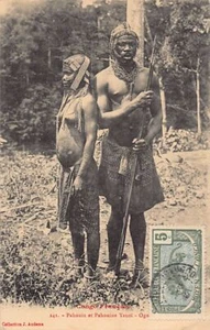Congo Brazzaville - ETHNIC NUDE - Couple of Yenoi Pahouin natives in the Ogoué - - Picture 1 of 2
