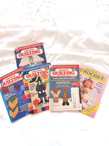 Vtg. Quick & Easy Crochet Magazine 1987 + 4 Creative Quilting Magazines - Picture 1 of 4