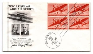 Wright Brothers First Day of Issue 1941 Airmail Event Cover Aviation Cachet - Picture 1 of 2