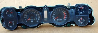 1970's 1975 Camaro Rally Gauge Instrument Cluster w 7000 Tach & 130 Speedo parts - Image 1 of 4