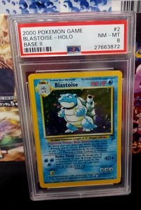 2000 Pokemon Base Set 2 Blastoise #2 Holo Rare PSA 8 NM-MT - Picture 1 of 3