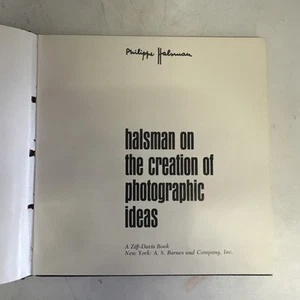 VINTAGE 1963 HALSMAN ON THE CREATION OF PHOTO IDEAS HARDCOVER - Bild 1 von 10