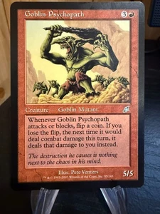 MTG Magic the Gathering Scourge Goblin Psychopath - Picture 1 of 2