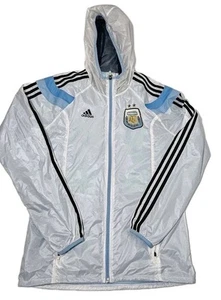 Adidas Argentina AFA Rain Jacket Windbreaker Size Small World Cup Messi Era - Picture 1 of 15